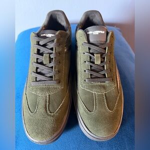 Karl Lagerfeld Men's Olive Green Sneakers